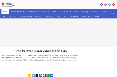 Kiddo Worksheets